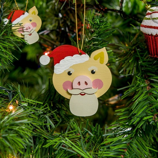 Новогодние украшения: символ 2019 года - Свин подвеска - Christmas Pig 310-2