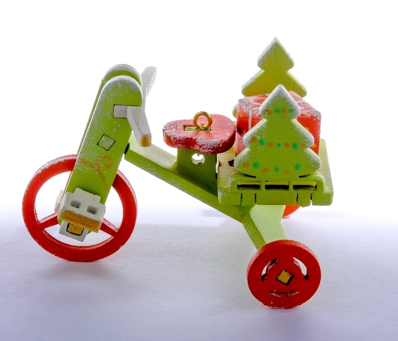 Елочная игрушка - Детский велосипед с багажником 90YY61_504 Tree