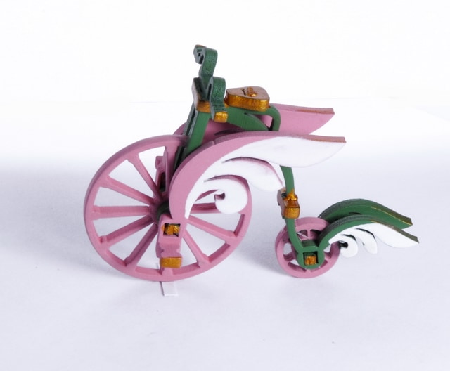 Елочная игрушка - Ретро велосипед 6011 Angel