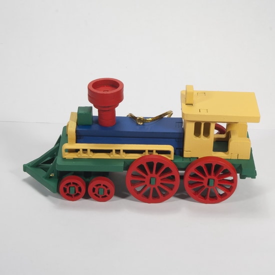 Новогодние елочные игрушки: Ретро паровоз 6029