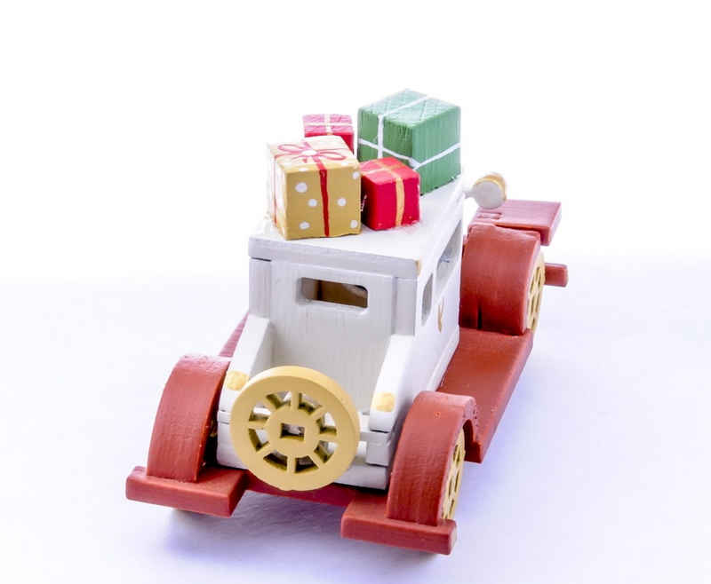 Елочные игрушки: Машинка легковая 1013 Brown chassis