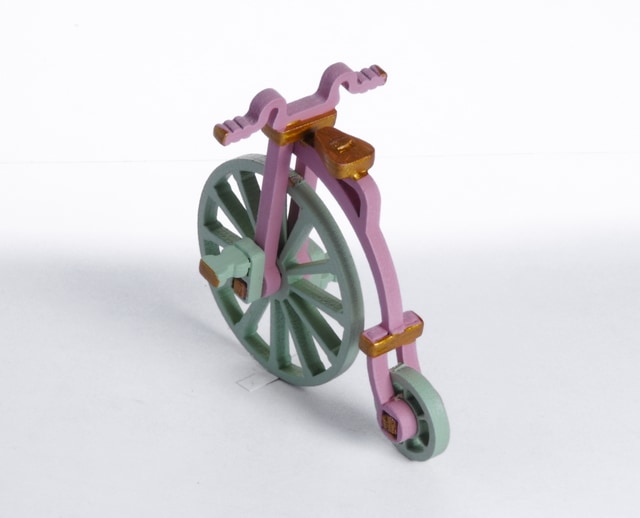 Елочная игрушка - Ретро велосипед 3015 Classic