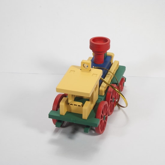 Новогодние елочные игрушки: Ретро паровоз 6029