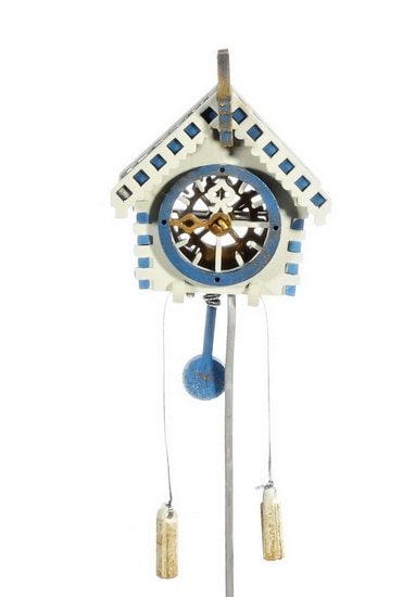 Ручные елочные игрушки: Часы с маятником 1013 Blue Roof