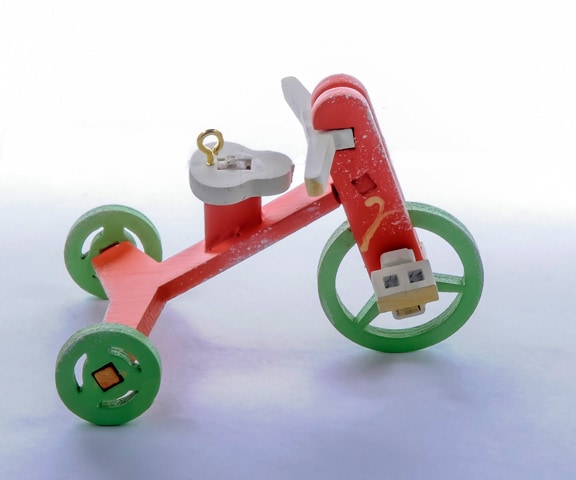 Елочная игрушка - Детский велосипед 410-3 Classic Apple Wheels
