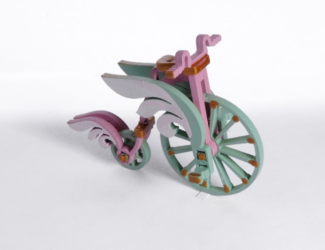 Елочная игрушка - Ретро велосипед 3015  Angel