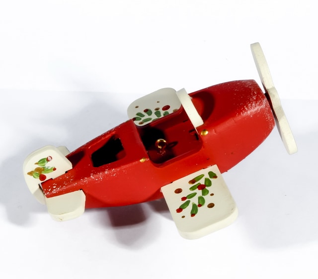 Маленькая елочная игрушка: Самолет Моноплан 3020