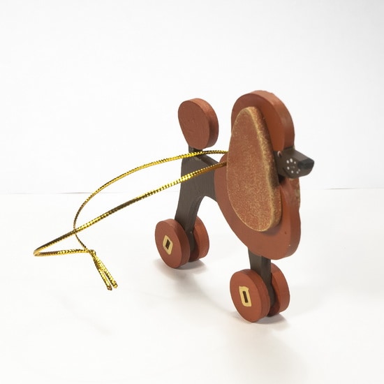 Елочная игрушка - Пудель пряничный 360-5