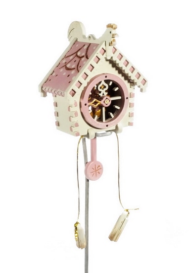 Новогоднее украшение: Часы с маятником 1013 Pink Roof
