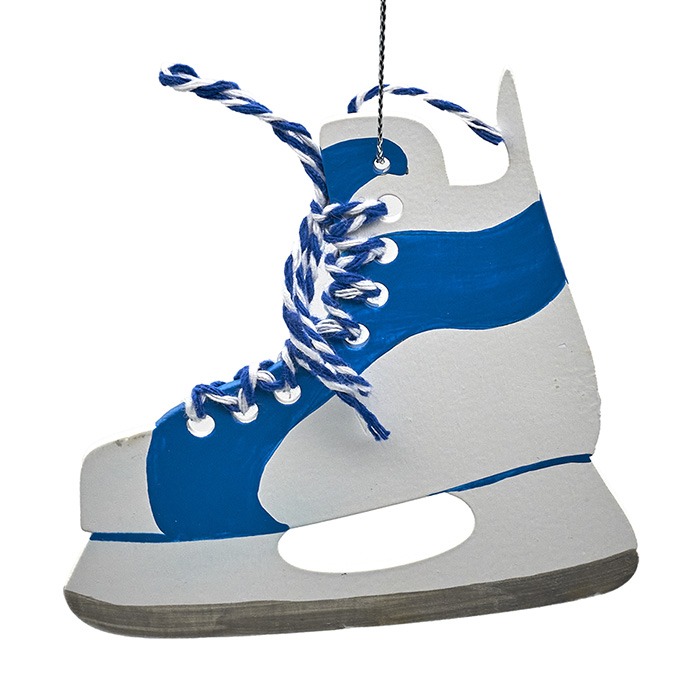 Хоккейный конек ( сине-белый)